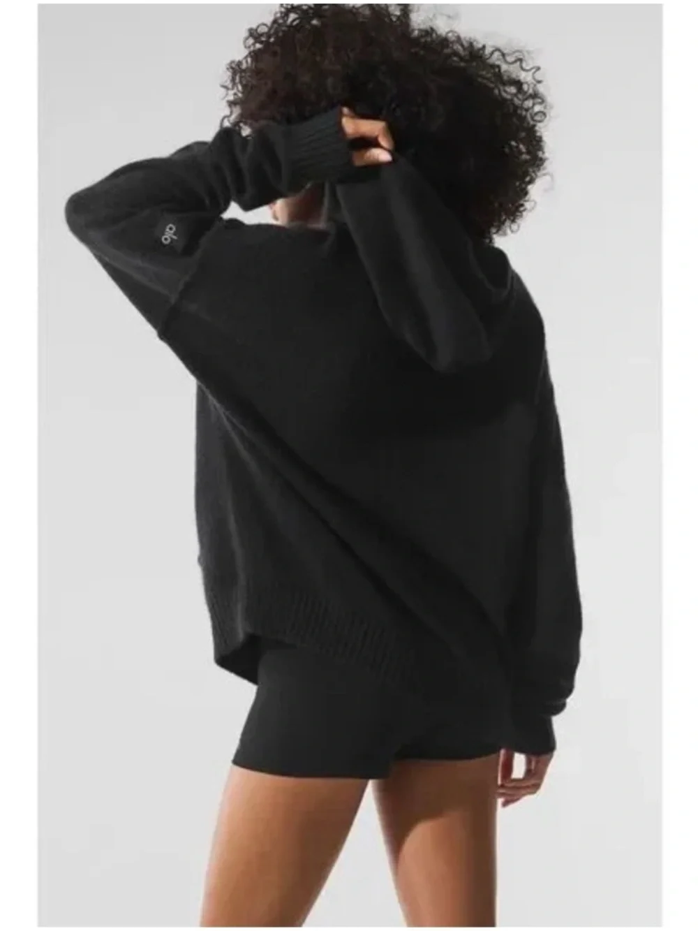 Alo Yoga New Class Cashmere Hoodie Black Size Large NWT